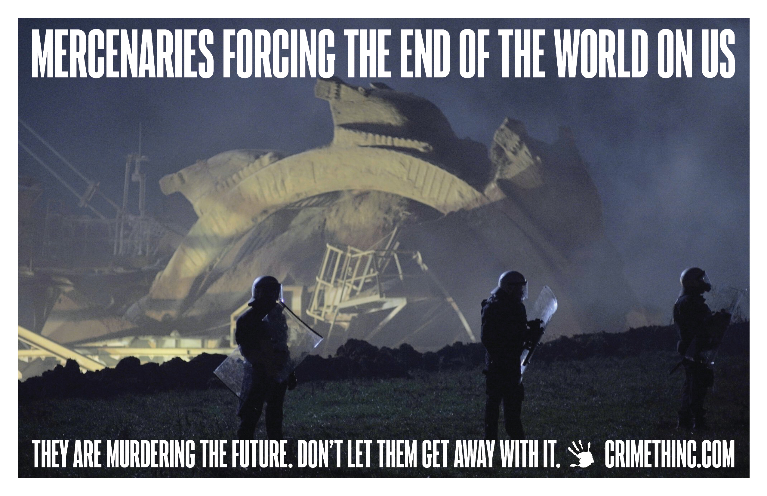 Fotka  ‘Mercenaries Forcing the End of the World on Us’ přední strana