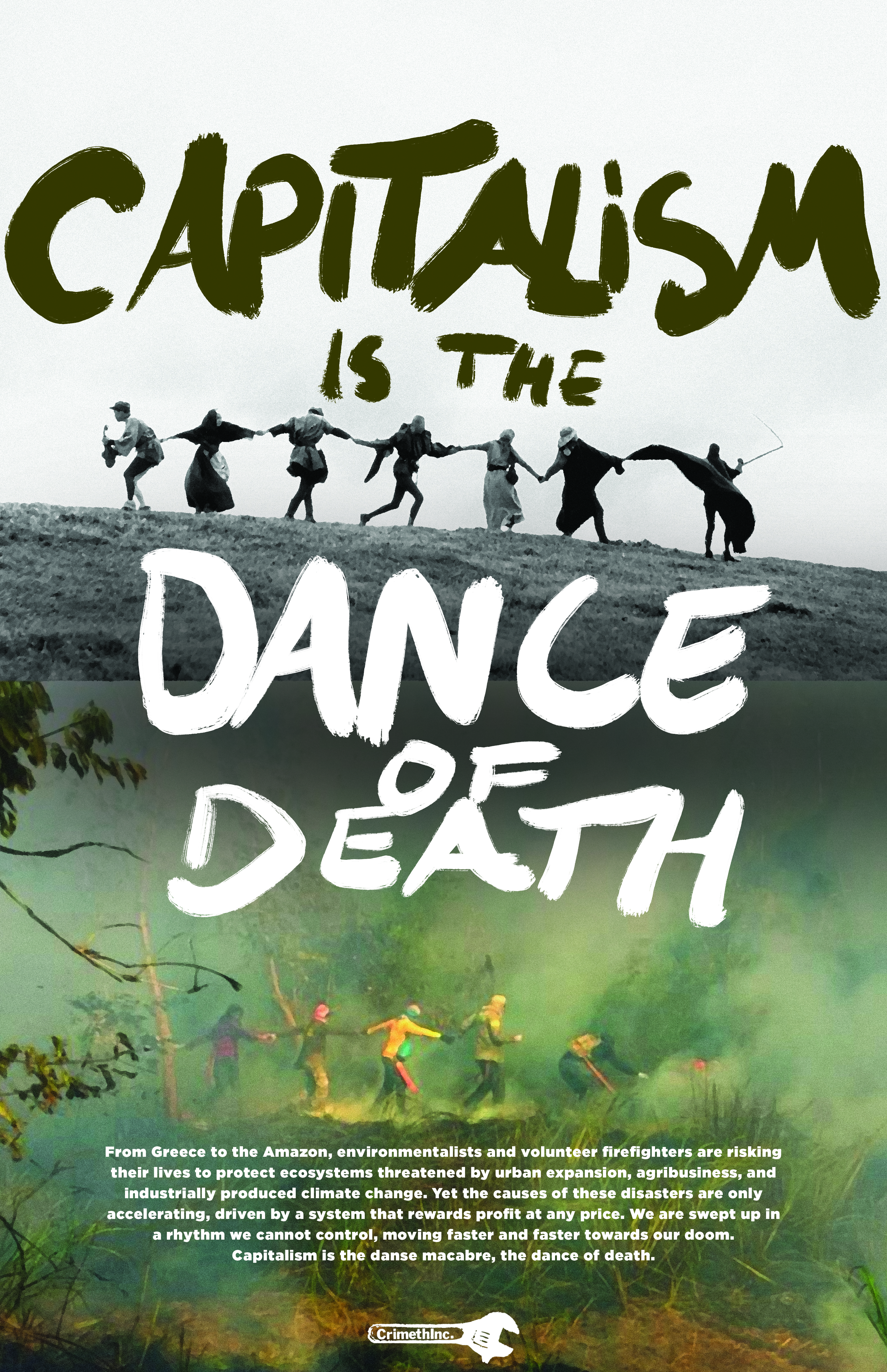 Fotka  ‘Capitalism Is the Dance of Death’ přední strana