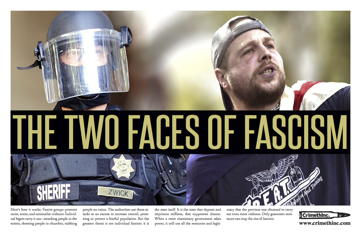Fotka  ‘The Two Faces of Fascism’ přední strana
